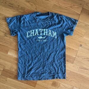 Faded Gray Crewneck Tee with Subtle Script Logo